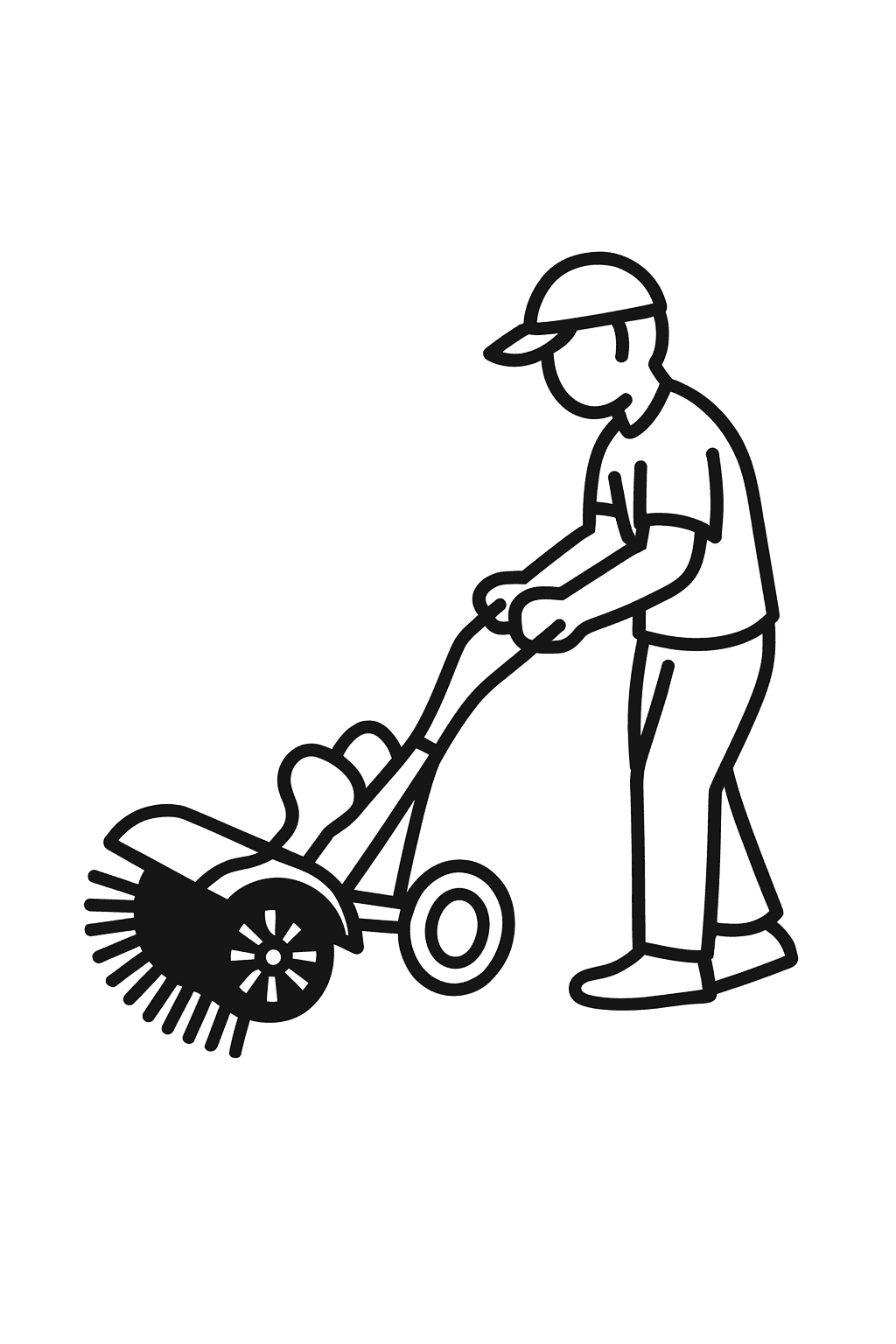 Power broom icon